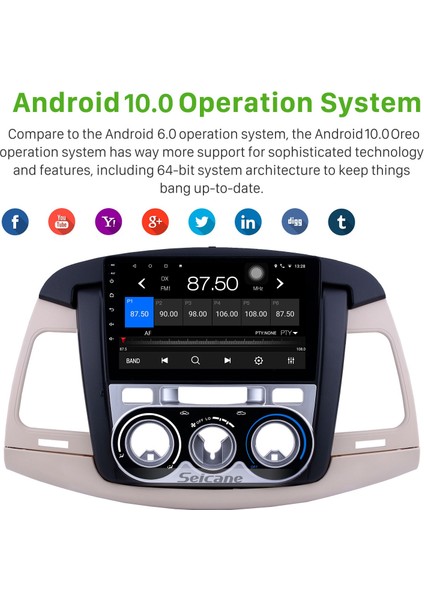Toyota Innova Manuel A/c 2007-2011 Android Auto Carplay Navigasyon Multimedya Sistemi fırsatları