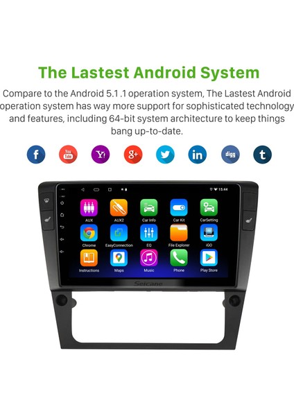 Volkswagen Passat B6 2006 Android Auto Carplay Navigasyon Multimedya Sistemi modelleri