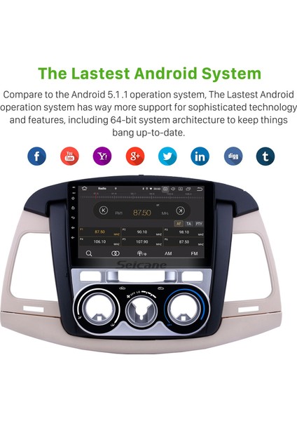 Toyota Innova Manuel A/c 2007-2011 Android Auto Carplay Navigasyon Multimedya Sistemi indirimleri