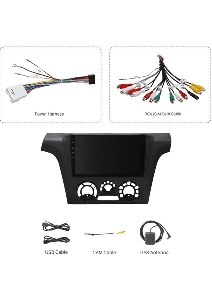 Mitsubishi Outlander 2004-2006 Android Auto Carplay Navigasyon Multimedya Sistemi indirimleri