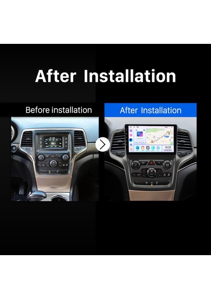 Jeep Grand Cherokee 2014-2017 Android Auto Carplay Navigasyon Multimedya Sistemi indirimleri
