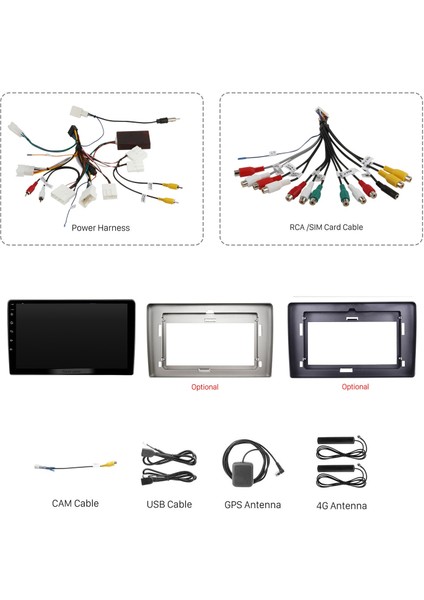 Toyota Hıace 2010-2018 Android Auto Carplay Navigasyon Multimedya Sistemi indirimleri