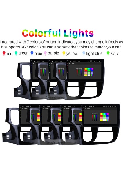 Mitsubishi Outlander 10.1 Inç 2014-2017 Android Auto Carplay Navigasyon Multimedya Sistemi fırsatları