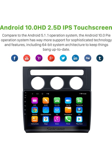 Volkswagen Touran Otomatik A/c 2004-2008 Android Auto Carplay Navigasyon Multimedya Sistemi fırsatları