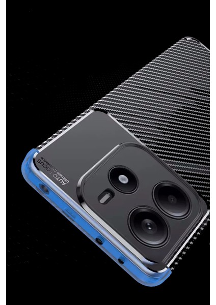 Xiaomi Redmi Note 14 4g Kılıf Rugged Armor Karbon Fiber Silikon - Siyah fırsatları