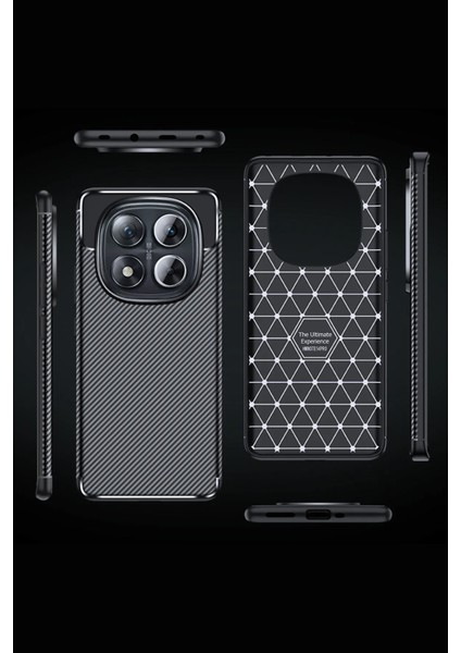 Xiaomi Redmi Note 14 Pro Plus Kılıf Rugged Armor Karbon Fiber Silikon - Siyah fiyatları