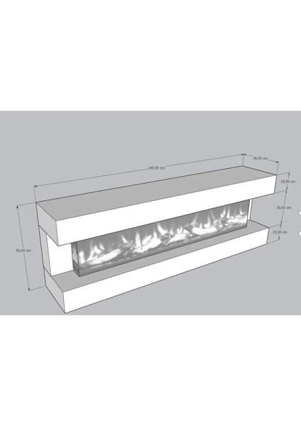 Ritim Şömineli Tv Ünitesi modelleri