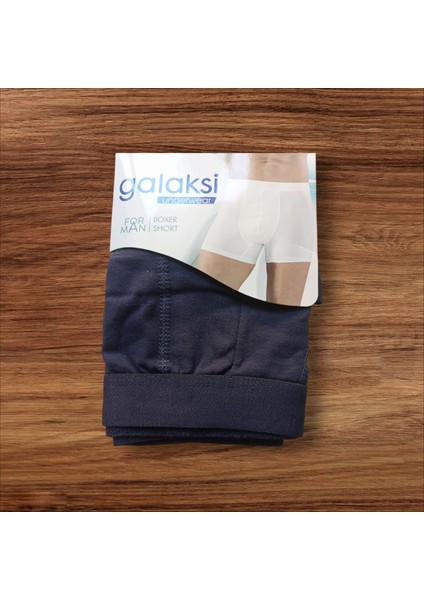 erkek boxer pamuklu cotton lacivert 4'lü ekonomik paket esnek yumuşak penye slim fit BGL1-2M