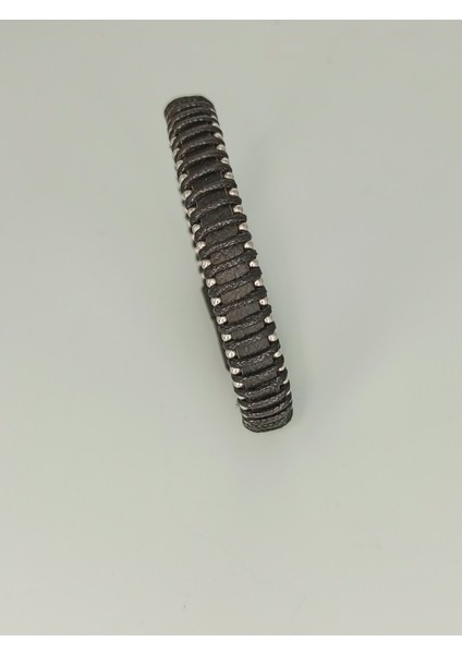 Dezury Siyah Deri Bileklik Düz Ip Sarma Siyah Klips Erkek Large