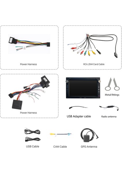 Volkswagen Passat B5 B6 2004-2010 Android Auto Carplay Navigasyon Multimedya Sistemi