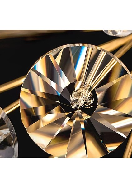 Avize 60W Kristal Taşlı Luxury Collection Modern Sarkıt Avize