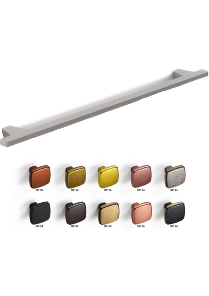 Mat Antrasit 160 mm Çekme Mobilya Kulpu (B963160127)