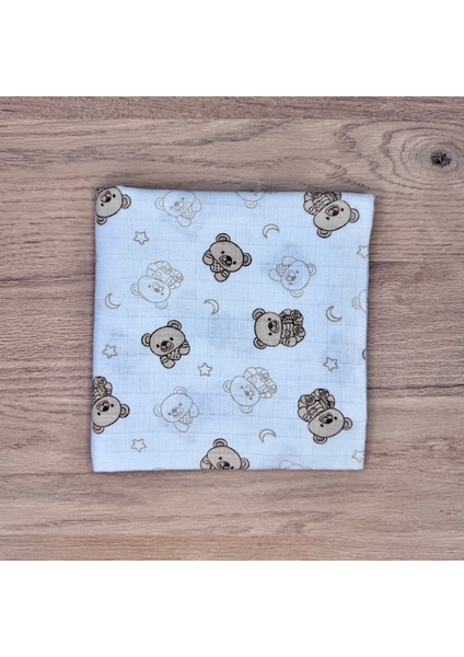 Çok Amaçlı Müslin Örtü & Battaniye 3'lü Set Pamuk Oeko-Tex Sertifikalı 80X80 cm