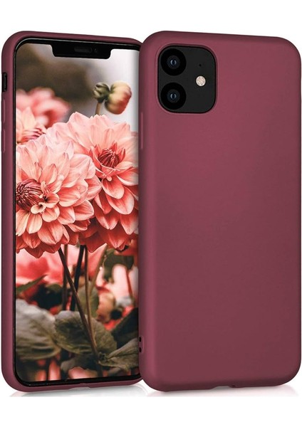 ESLIFETECH26AKSESUAR Iphone 11 Uyumlu Silikon Kılıf Mürdüm