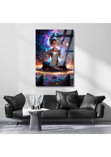 Kırılmaz Cam Tablo Astral Evren Temalı Dijital Baskı Kırılmaz Cam Modeli Ev Dekoru