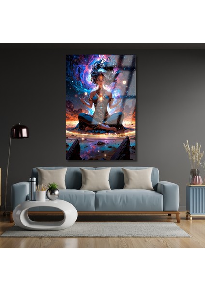 Kırılmaz Cam Tablo Astral Evren Temalı Dijital Baskı Kırılmaz Cam Modeli Ev Dekoru