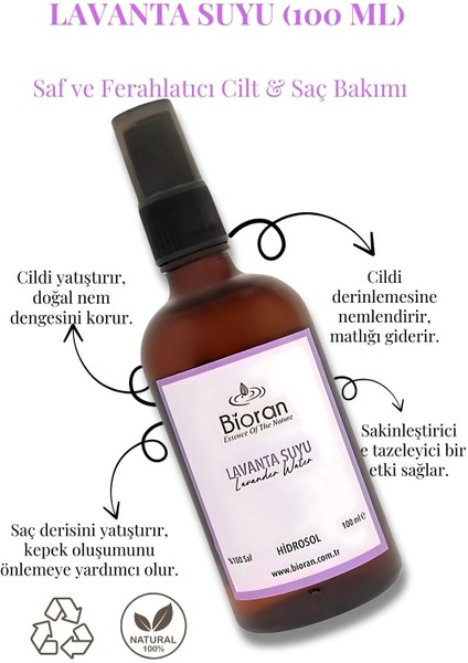 Lavanta Suyu Nemlendirici ve Antioksidan Sprey Tonik 100 ml fiyatları