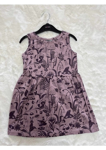 Hayvanlı Kolsuz Elbise