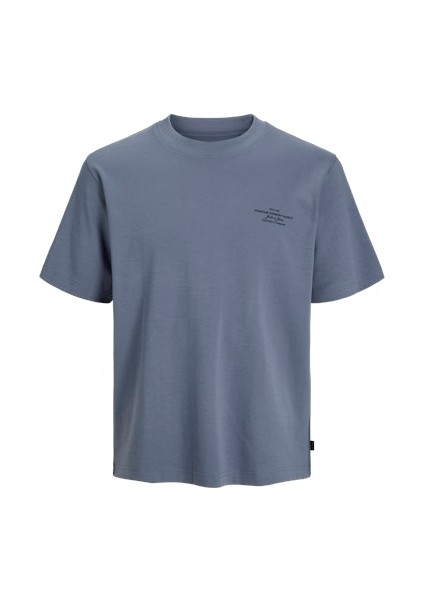 Jprblachad Brandıng Ss Crew Neck Tee Sn Erkek T-Shirt 12259357 Flint Stone