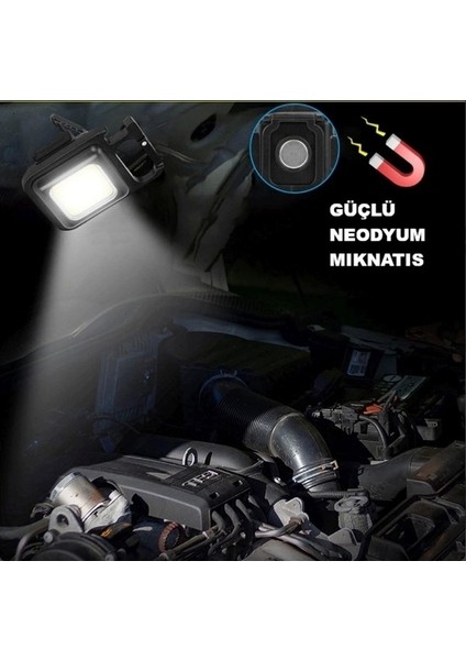 LED Işıklı Flash Özellikli 4 Modlu Anahtarlık El Feneri fırsatları