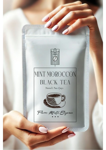 Premium Moroccan Mint Black Tea 100G, Fas Naneli Siyah Çay