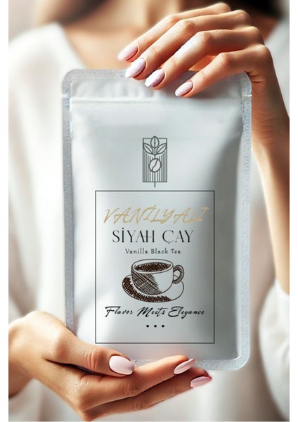 Premium Vanilla Black Tea 50G, Vanilya Aromalı Siyah Çay