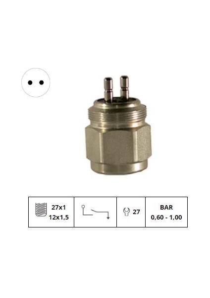 Basınç Müşürü 0,6-1 Bar (M12 x 1,5 / M27 x 1) Mercedes-Man
