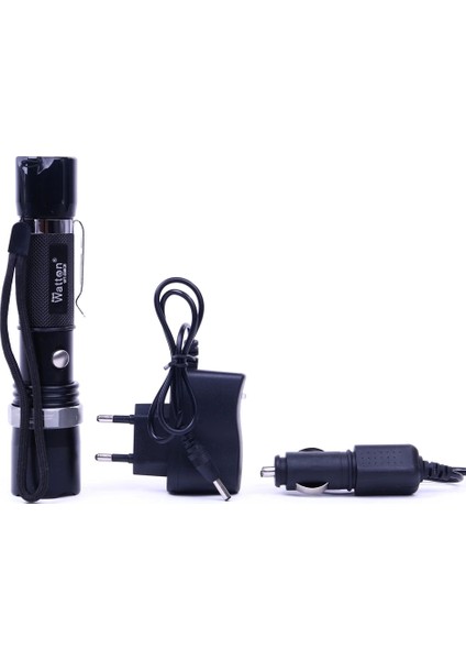 Zoomlu Şarjlı El Feneri En Uygun Fiyata WT-038 modelleri