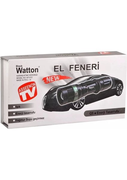 Zoomlu Oto Şarjlı El Feneri WT-012 fırsatları