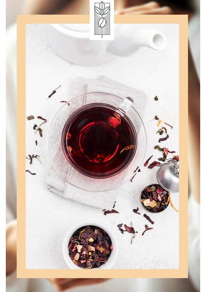 Premium Hibiscus Black Tea 50G, Hibiskuslu Siyah Çay