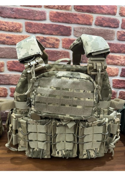 Çift Kurtarmalı Hücum Yeleği Dijital Camo