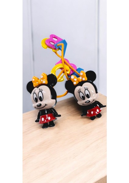 Harfli Minnie Kız Çocuk Lastikli Toka 2li