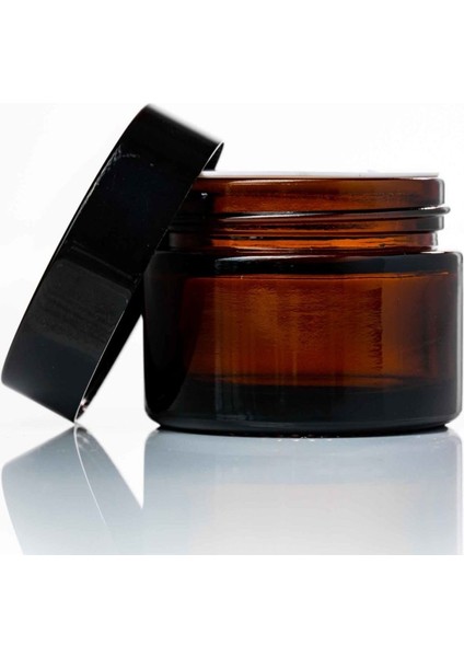 100 ml Kahverengi Cam Krem Kavanozu, 12 Adet
