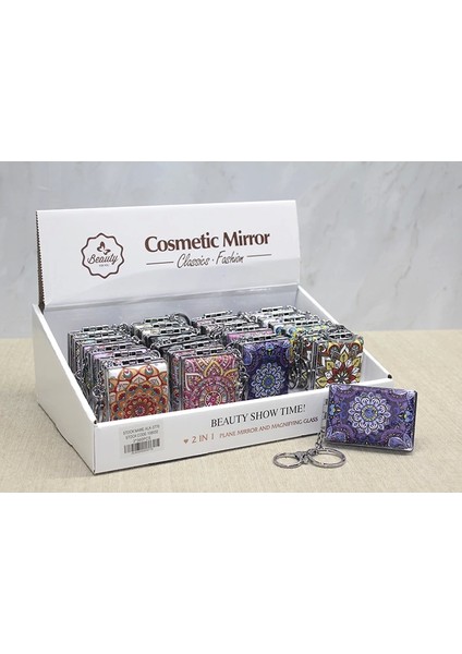 Taşlı El Aynası Anahtarlık ALK3770