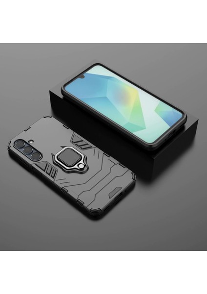 Samsung Galaxy A16 Darbeye Dayanıklı Telefon Kılıfı ve Yüzük Tutucu (Yurt Dışından)