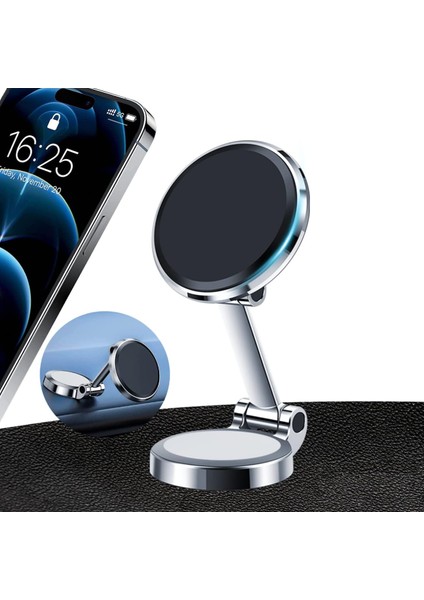 Torpidoya Yapışan Manyetik Araç Içi Telefon Tutucu Metal Oto 2 Adet Mıktanıslı