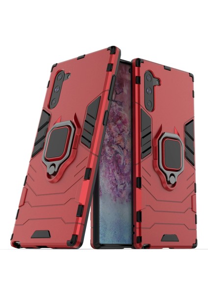 Samsung Galaxy Note 10 Pro Darbeye Dayanıklı Telefon Kılıfı ve Yüzük Tutucu (Yurt Dışından)