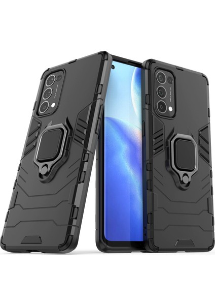 Oppo Reno 4 4g Darbeye Dayanıklı Telefon Kılıfı ve Yüzük Tutucu (Yurt Dışından) modelleri