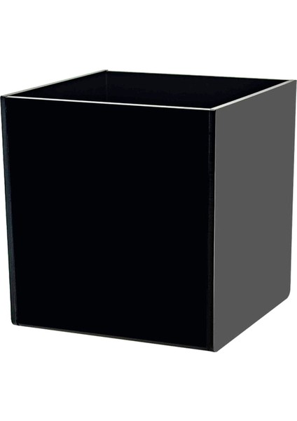 Siyah Kapaksız Çok Amaçlı Saklama Kutusu (15 cm x 15 cm x 15 cm )