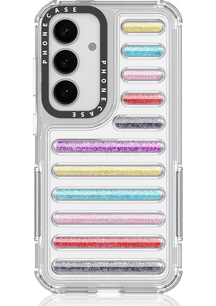 Samsung Galaxy S25 Parıltılı Bling Darbeye Dayanıklı Telefon Kılıfı Kapağı (Yurt Dışından)