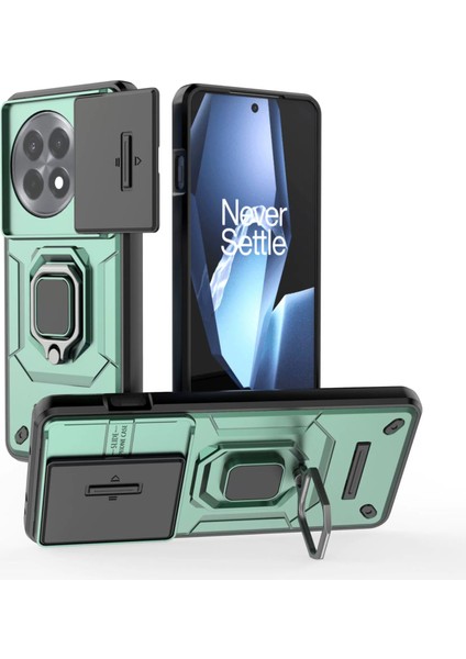 Oneplus 13 Kayar Kamera Kapağı, Döndürülmüş Halka Destekli Askeri Sınıf Darbeye Dayanıklı Koruyucu Kılıf (Yurt Dışından)