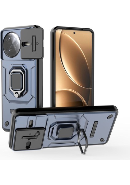 Xiao Redmi K80 Kayar Kamera Kapağı, Döndürülmüş Halka Destekli Askeri Sınıf Darbeye Dayanıklı Koruyucu Kılıf (Yurt Dışından) fiyatları