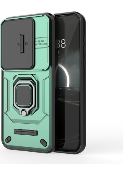 Huawei Nova 13 Kayar Kamera Kapağı, Döndürülmüş Halka Destekli Askeri Sınıf Darbeye Dayanıklı Koruyucu Kılıf (Yurt Dışından)