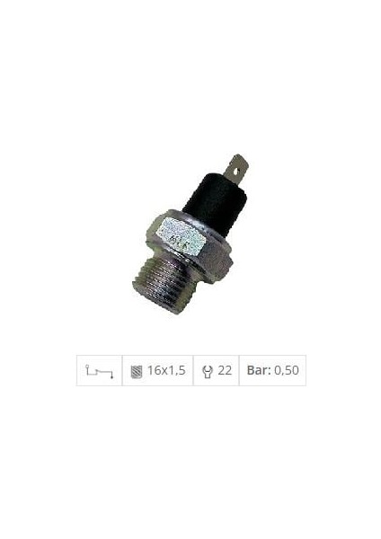 Yağ Müşürü (0.50 Bar) (M16 x 1.5) Cıtroen-Peugeot