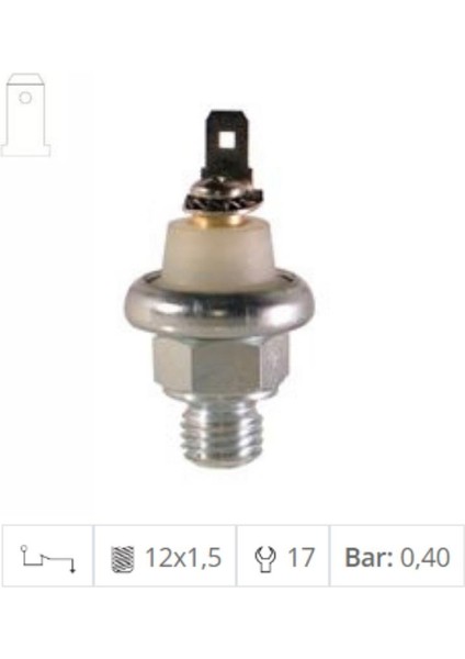 Yağ Müşürü Tek Fiş (M12 x 1.5)