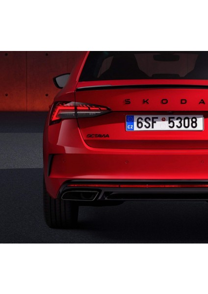 Octavia Yeni Nesil Bagaj Siyah Yazı Logo Skoda Ile Uyumlu fiyatları