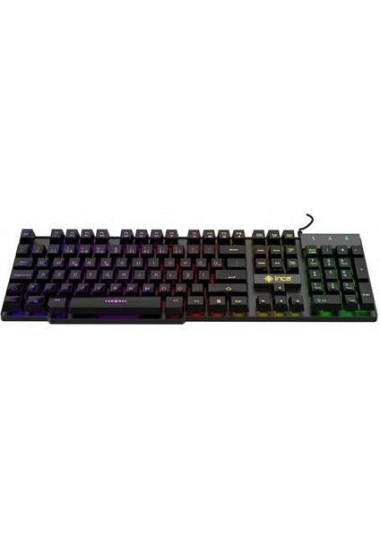 Inca IKG-449 Türkçe USB Raınbow Efect Mekanik Hisli Siyah Oyuncu Klavye