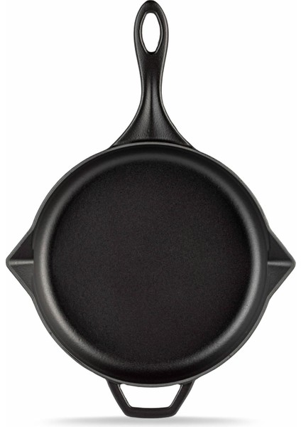 Siyah 28 cm Yardımcı Kulplu Yuvarlak Kızartma Tavası (Hsyktv-28-Syh) fiyatları
