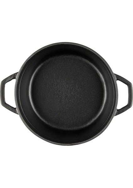 Siyah 28 cm Kısa Tencere (Hsykt-28-Syh)
