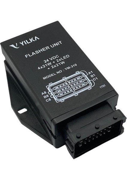YILKA 24V FLAŞÖR 24 UÇLU (4 x 21W + 2 x LED + 2 x 21W) OTOKAR